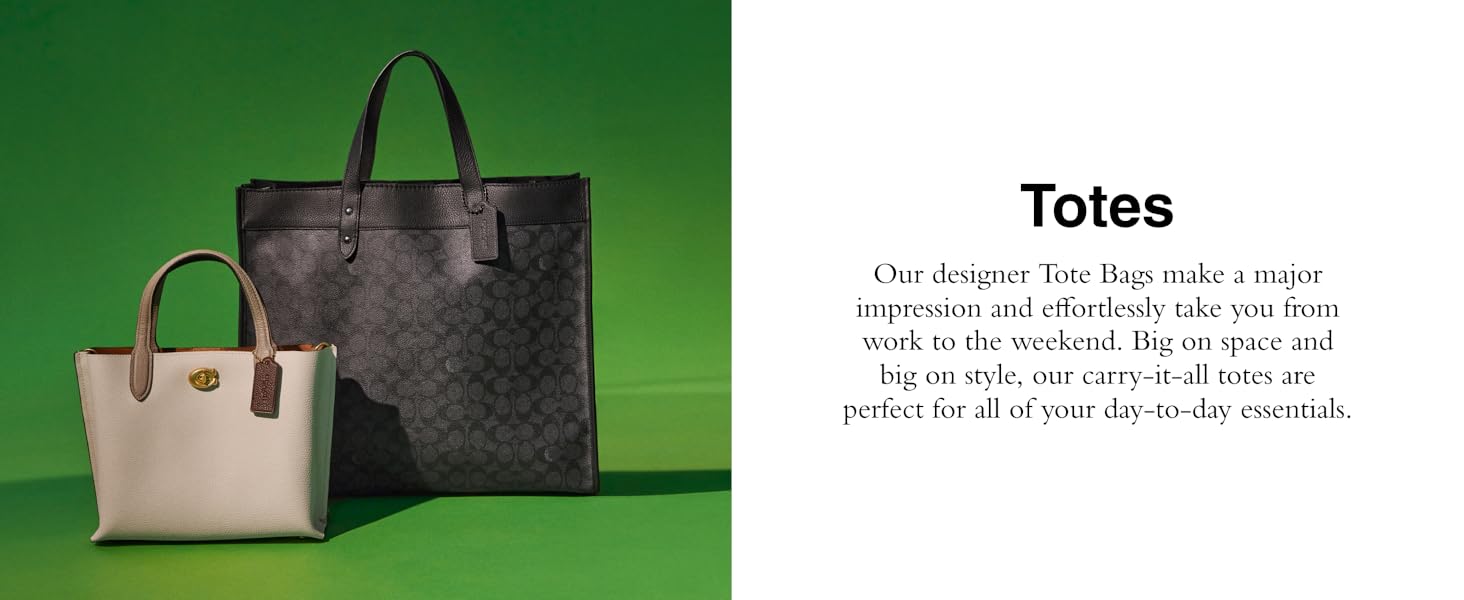 Coach carry-it-all totes are perfect for all of your day-to-day essentials