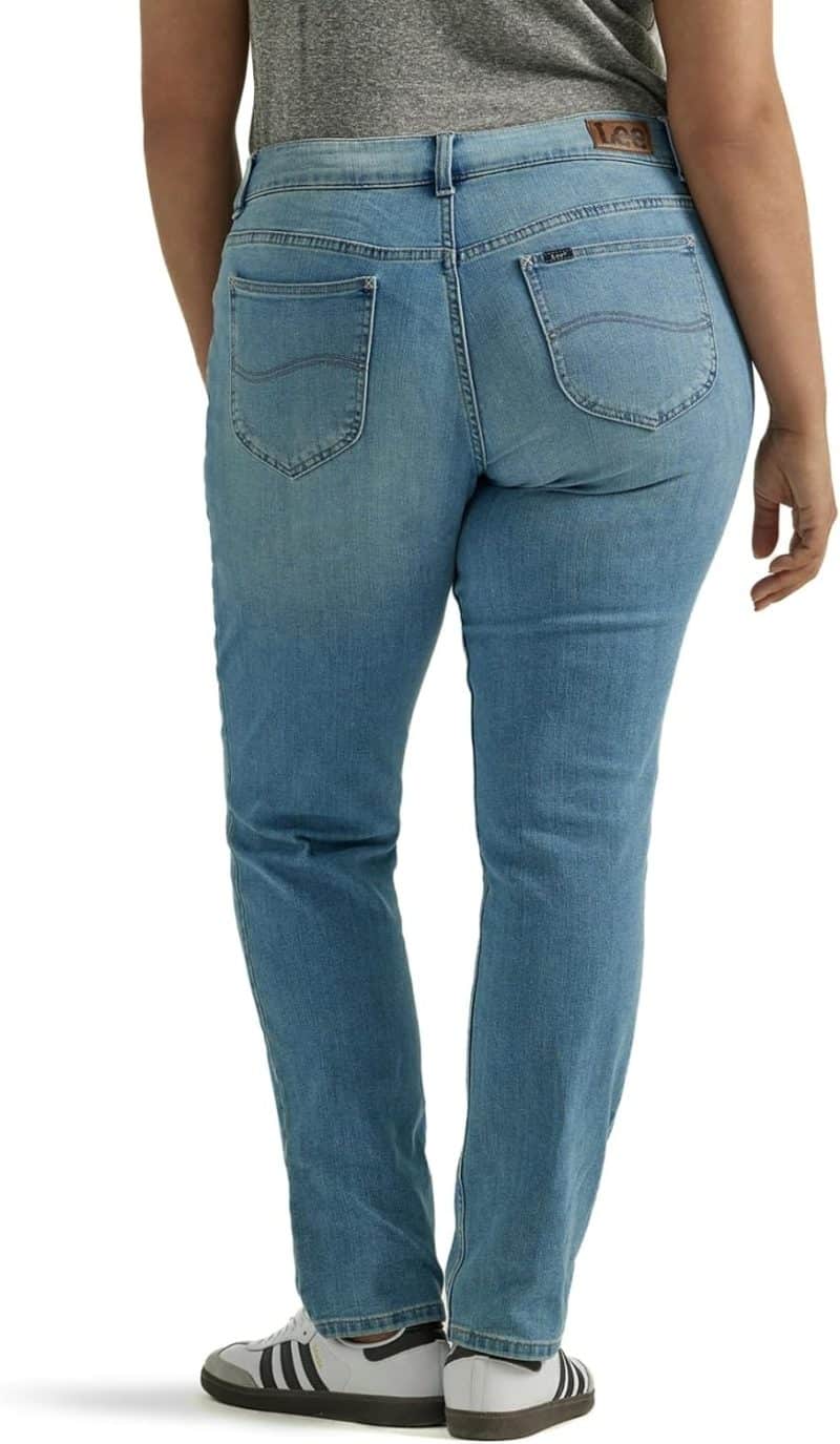 Lee Women's Plus Size Legendary Mid Rise Straight Leg Jean - Image 3