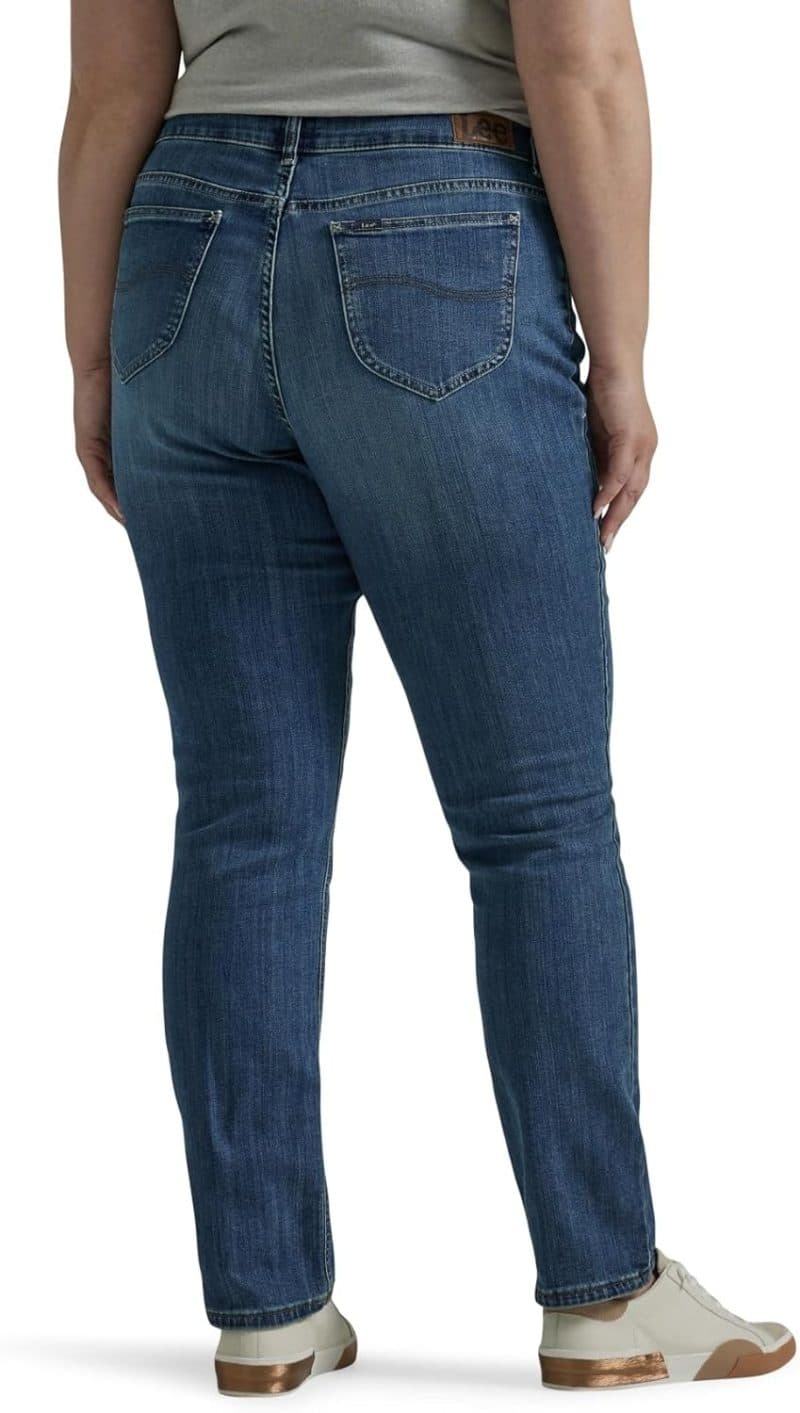 Lee Women's Plus Size Legendary Mid Rise Straight Leg Jean - Image 9