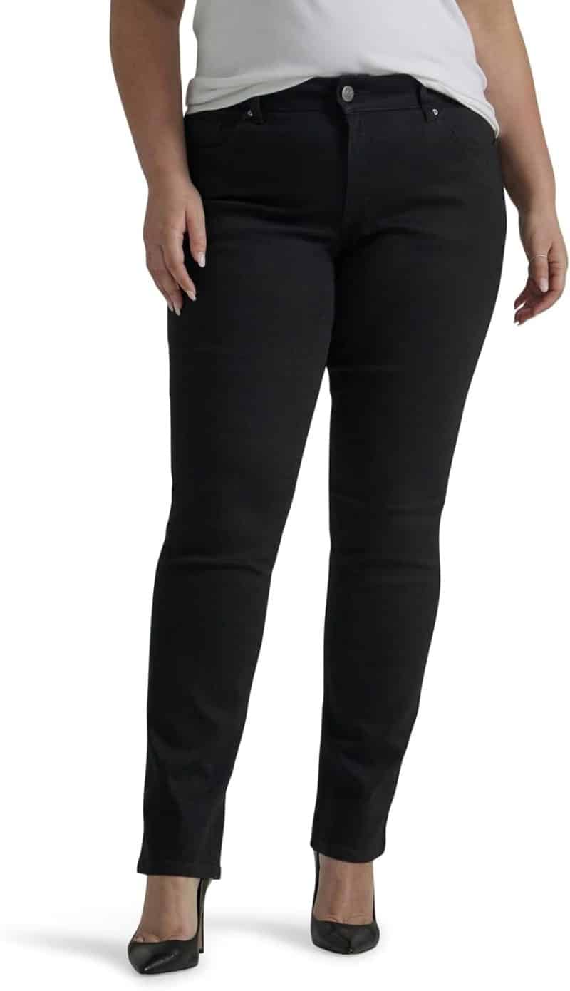 Lee Women's Plus Size Legendary Mid Rise Straight Leg Jean - Image 12