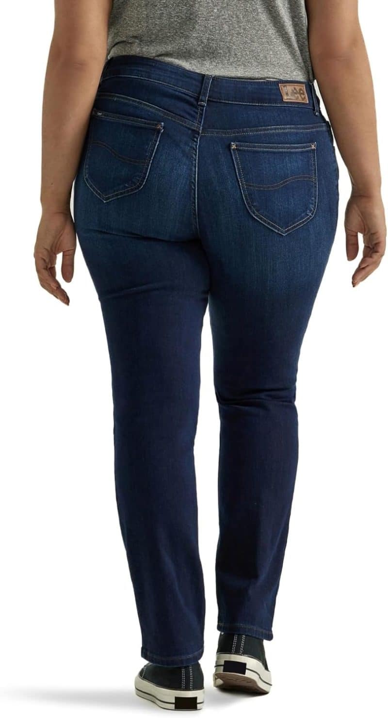 Lee Women's Plus Size Legendary Mid Rise Straight Leg Jean - Image 19