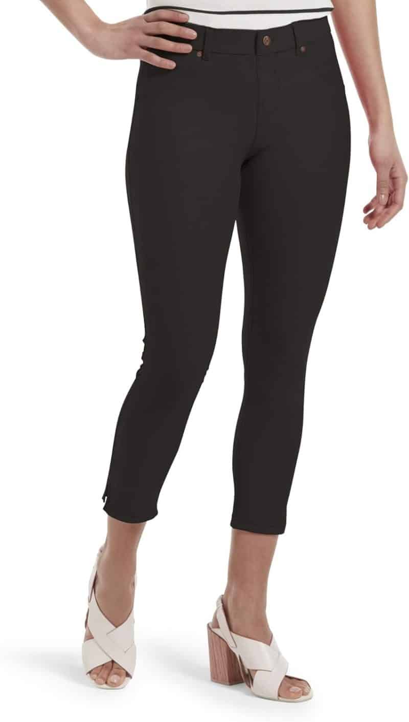 HUE Women's Essential Denim Jean Capri Leggings - Image 3