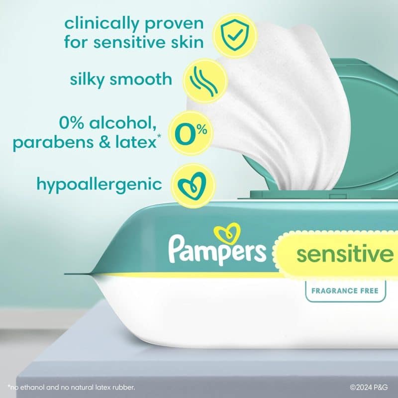 Pampers Sensitive Baby Wipes - Image 2