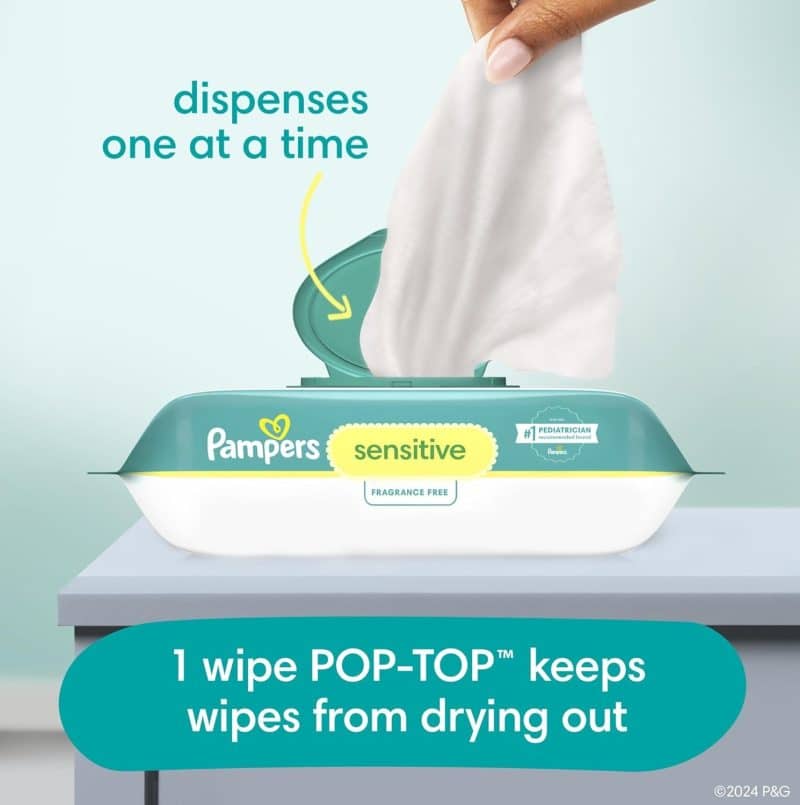 Pampers Sensitive Baby Wipes - Image 9