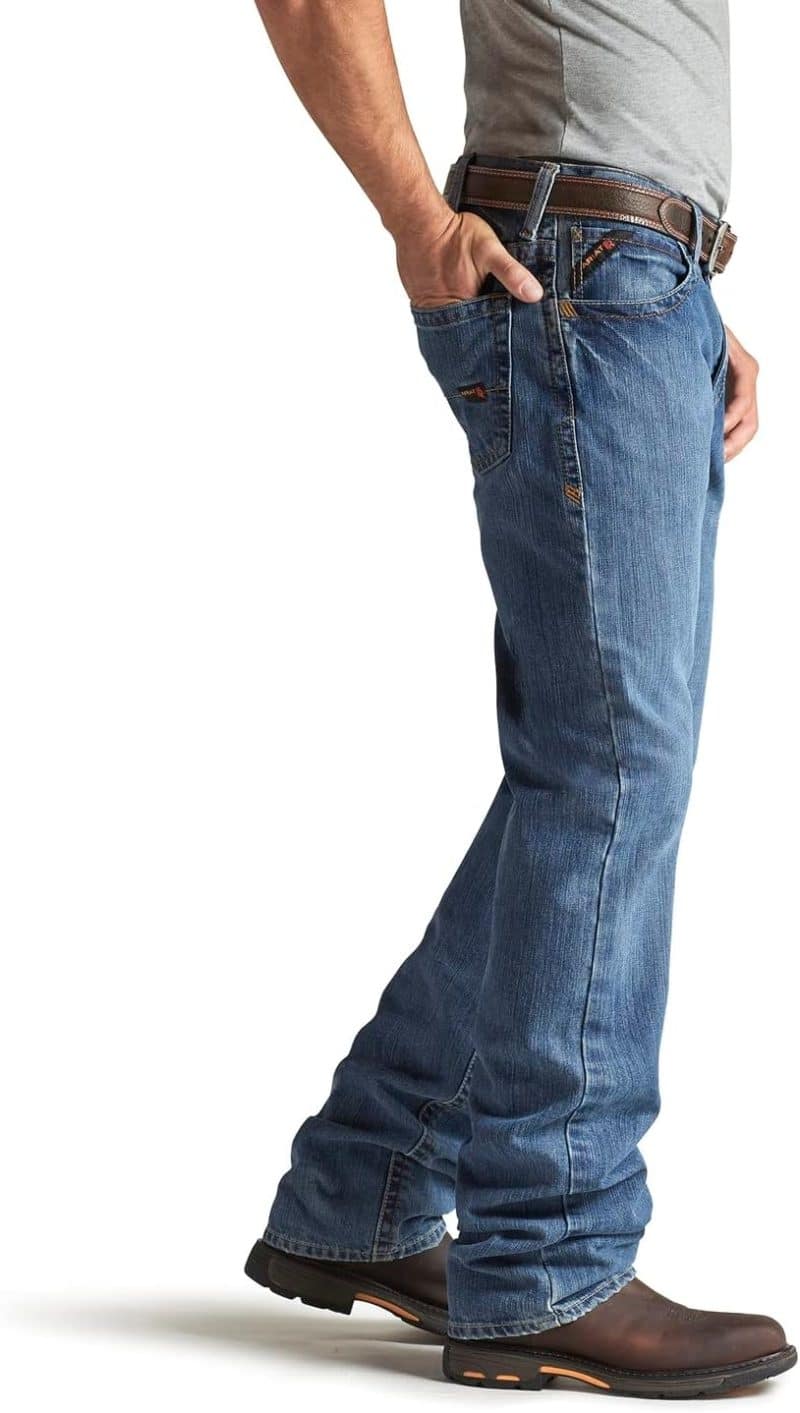 Ariat Men's FR M3 Loose Basic Stackable Straight Leg Jean - Image 4