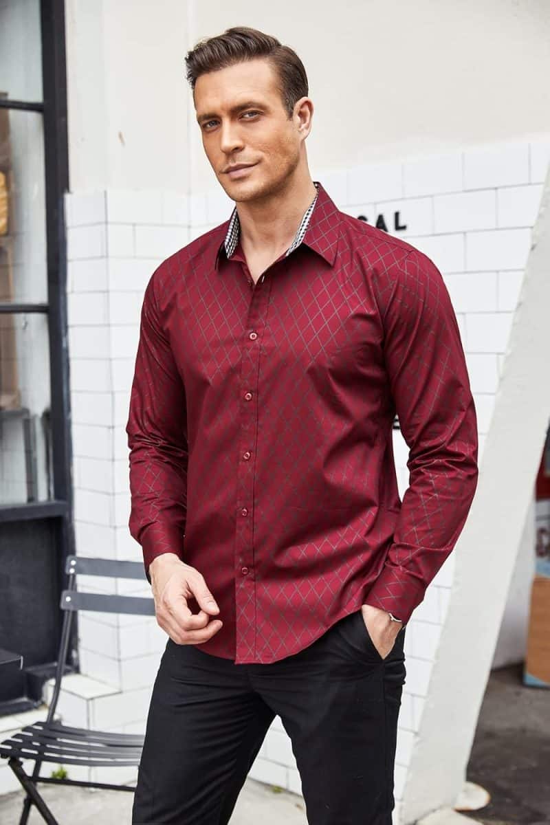 COOFANDY Men's Long Sleeve Dress Shirt - Image 2