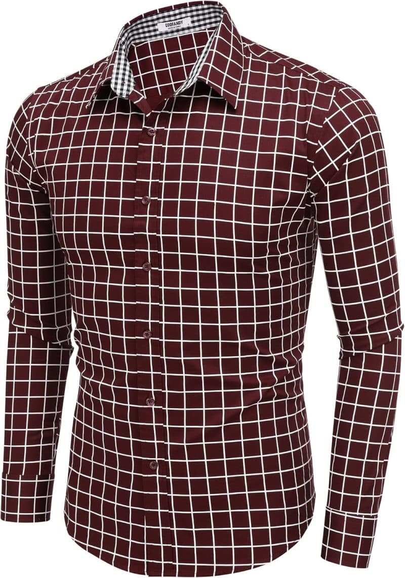 COOFANDY Men's Long Sleeve Dress Shirt - Image 66