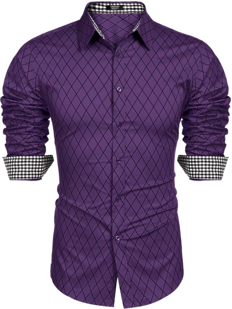 COOFANDY Men's Long Sleeve Dress Shirt - Image 83