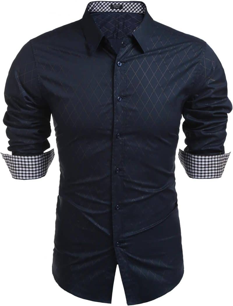 COOFANDY Men's Long Sleeve Dress Shirt - Image 107