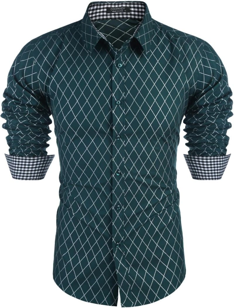 COOFANDY Men's Long Sleeve Dress Shirt - Image 119