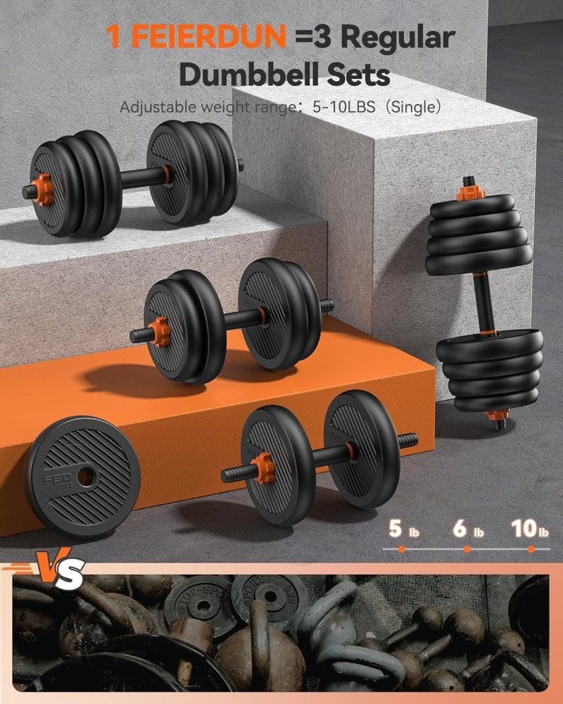 FEIERDUN Adjustable Dumbbells - Image 9