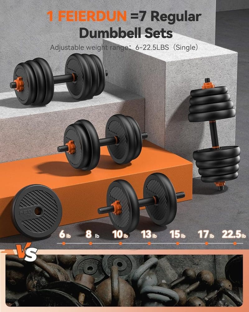 FEIERDUN Adjustable Dumbbells - Image 12