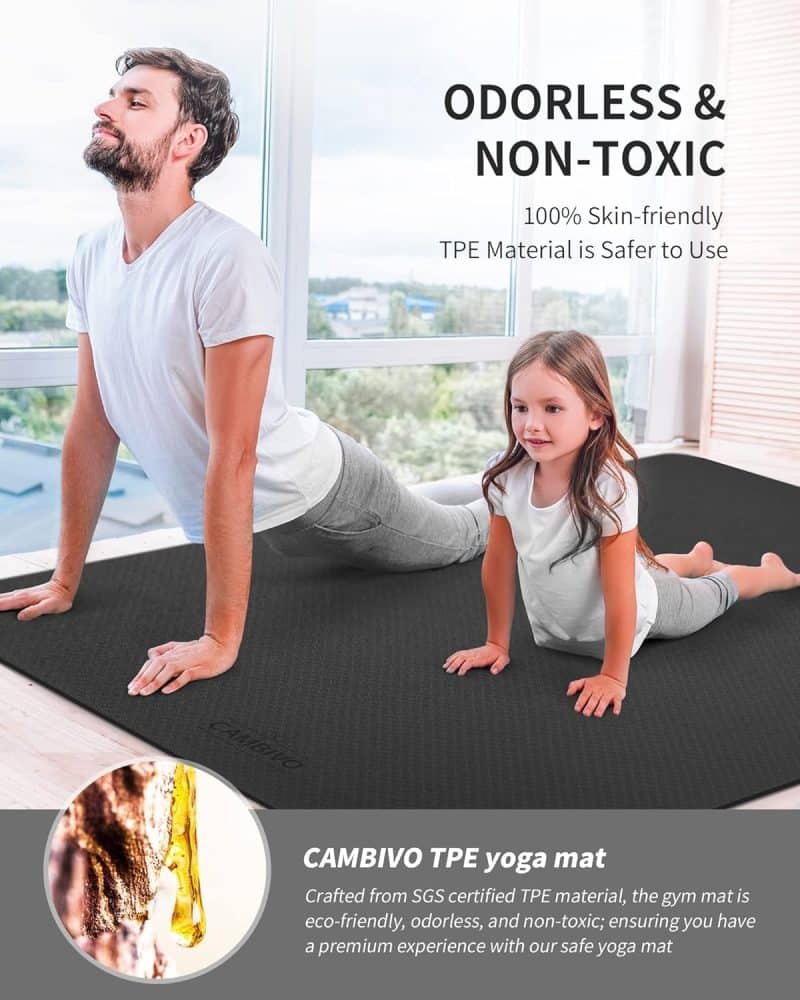 CAMBIVO Large Yoga Mat - Image 4