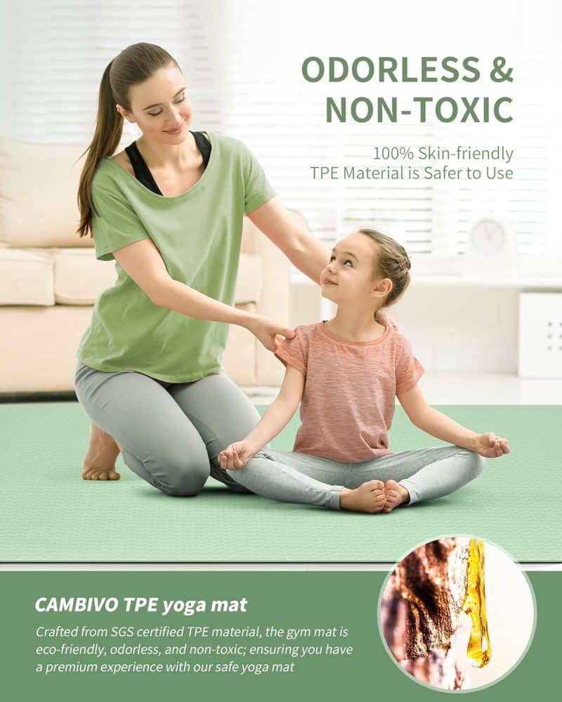 CAMBIVO Large Yoga Mat - Image 16