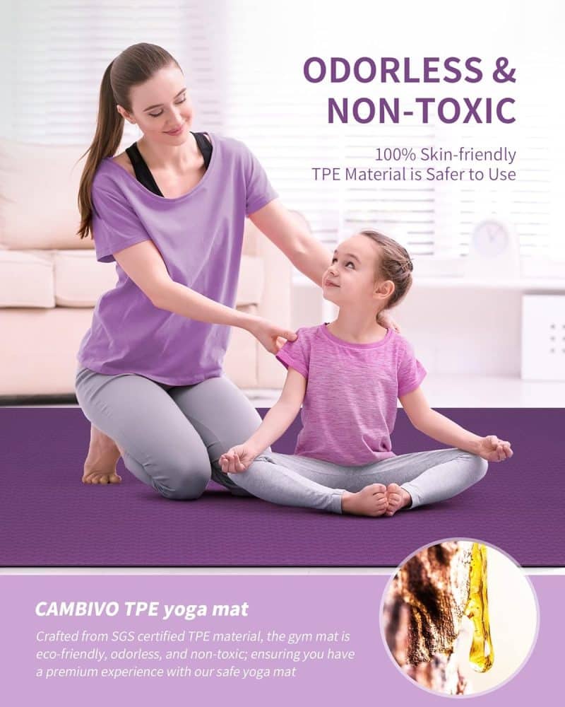 CAMBIVO Large Yoga Mat - Image 24