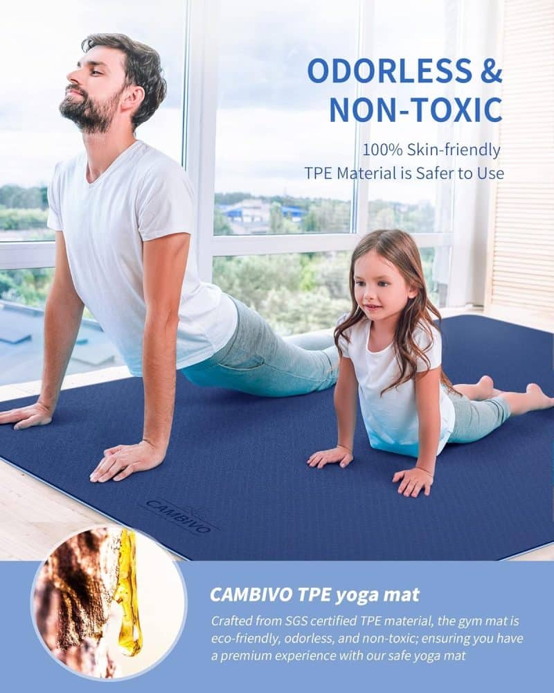 CAMBIVO Large Yoga Mat - Image 43