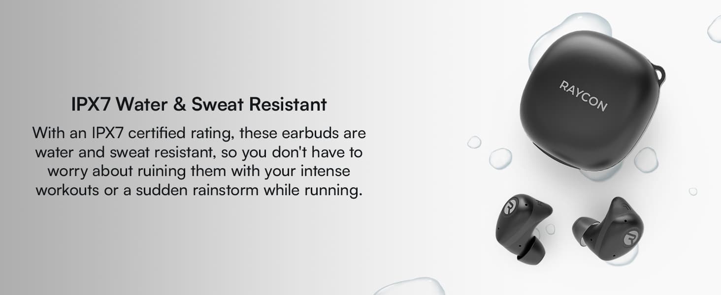 water resistant earbuds