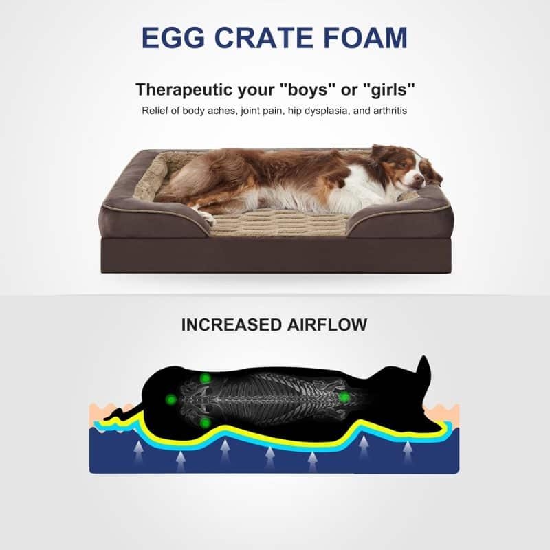 FURTIME Orthopedic Dog Bed for Extra Large Dogs - Image 4