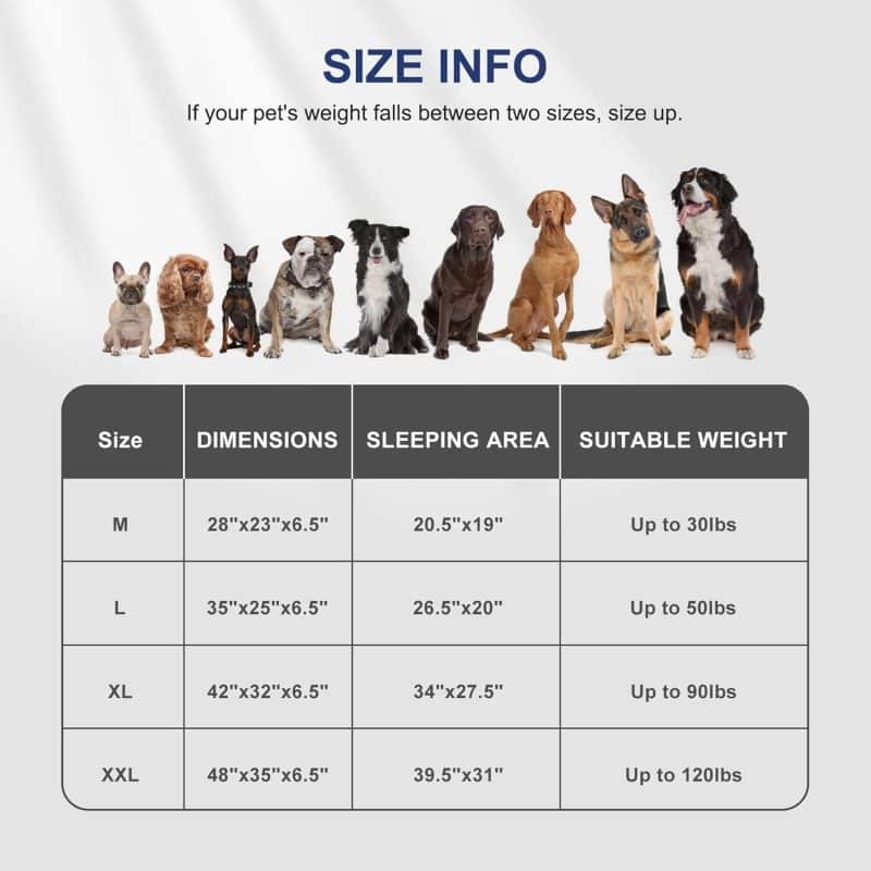 FURTIME Orthopedic Dog Bed for Extra Large Dogs - Image 6