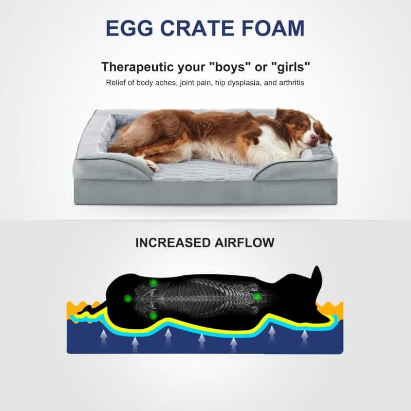 FURTIME Orthopedic Dog Bed for Extra Large Dogs - Image 44