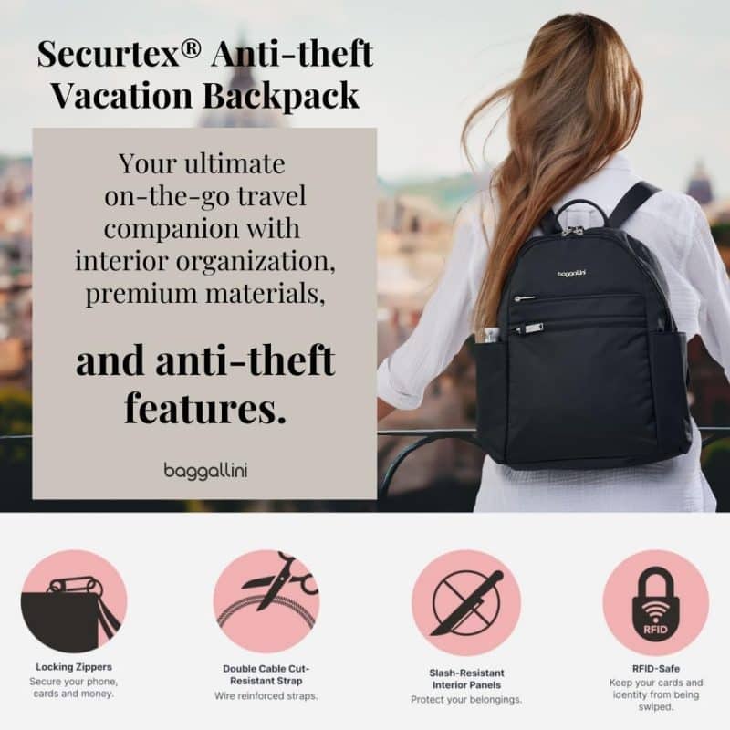 baggallini Securtex® Travel Anti-theft Backpack - Image 2