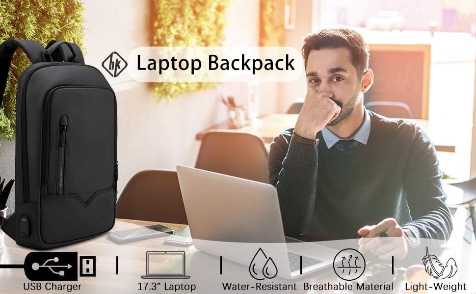 slim laptop backpack