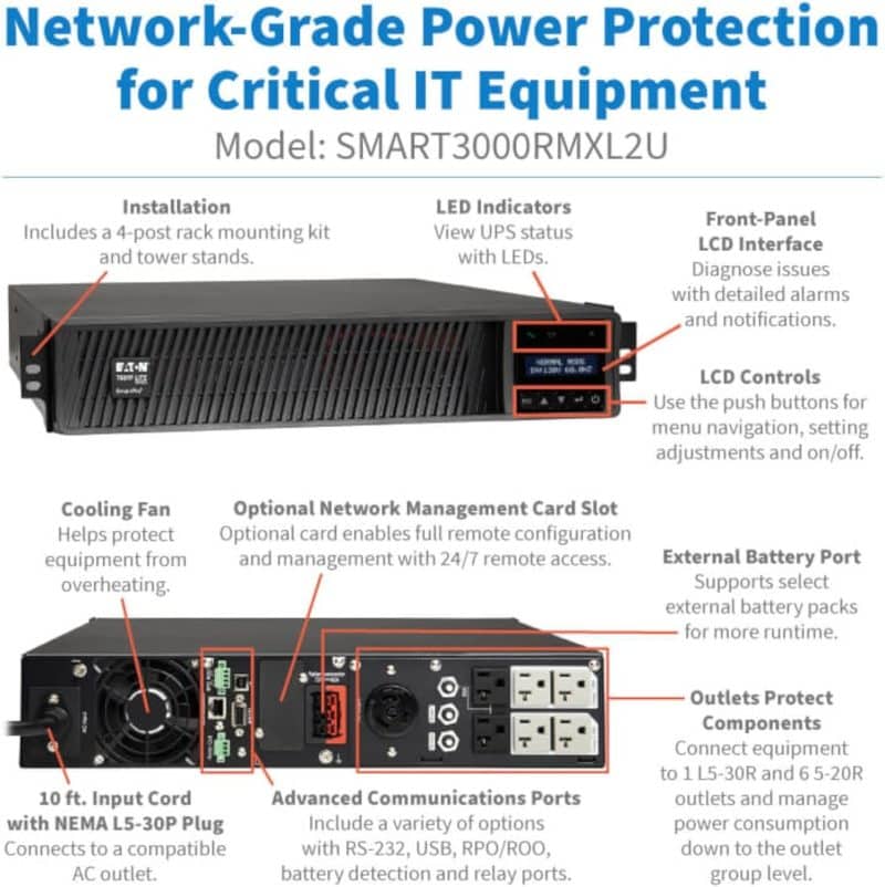 Tripp Lite SmartPro Line-Interactive Sine Wave UPS - Image 48