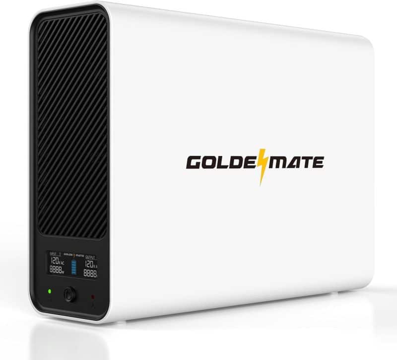 GOLDENMATE 1000VA/800W Lithium UPS Battery Backup and Surge Protector