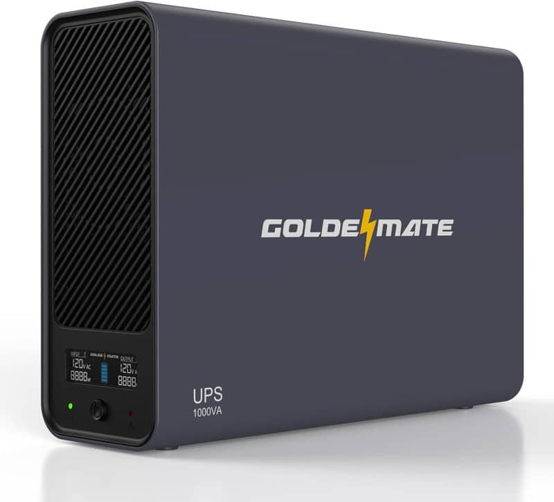 GOLDENMATE 1000VA/800W Lithium UPS Battery Backup and Surge Protector - Image 10