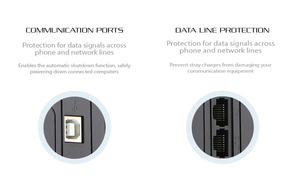 Communication prots / Data line protection 