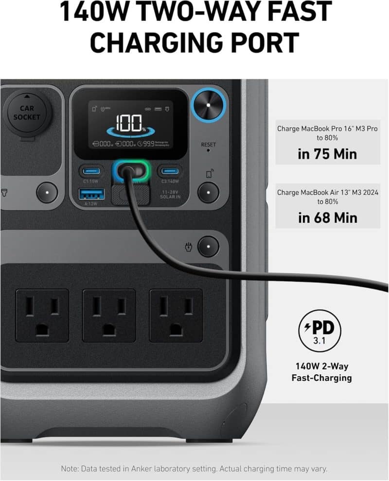 Anker SOLIX C300 Portable Power Station - Image 10