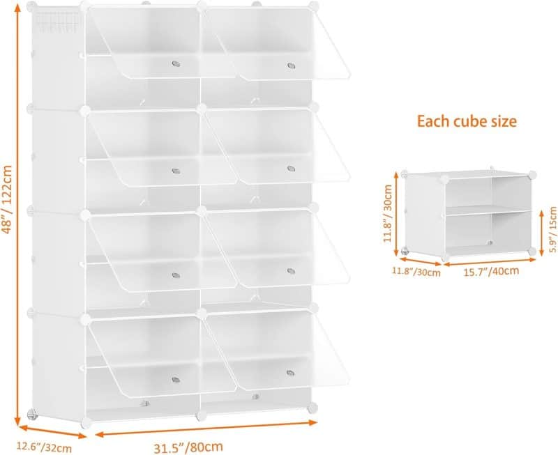 HOMIDEC Shoe Organizer for Closet - Image 3