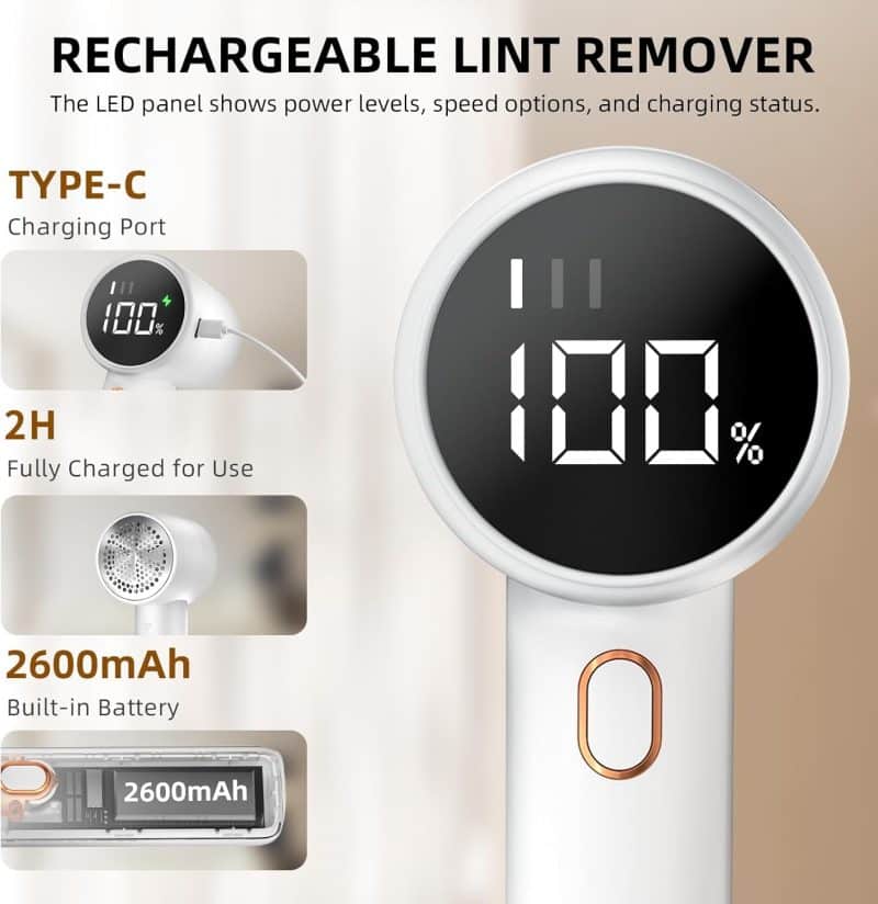 Peiyuu Rechargeable Fabric Shaver - Image 3