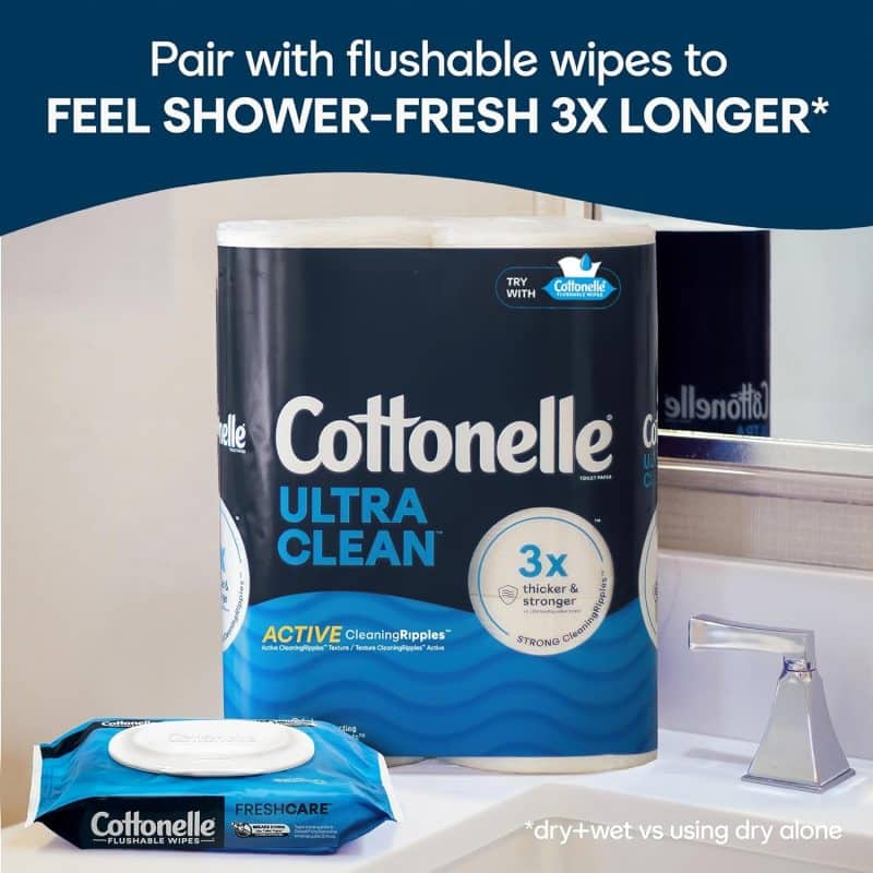 Cottonelle Ultra Clean Toilet Paper - Image 8