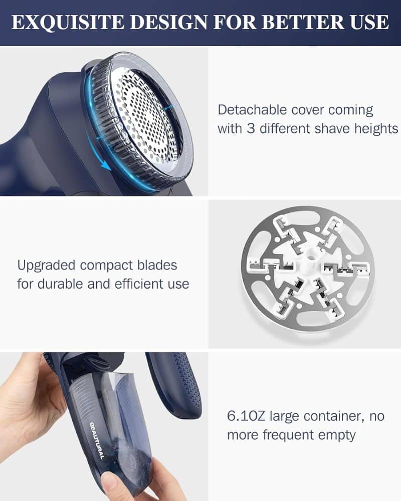 BEAUTURAL Rechargeable Fabric Shaver - Image 35