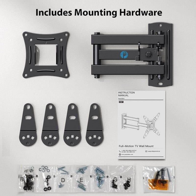 Pipishell Full Motion TV/Monitor Wall Mount - Image 7