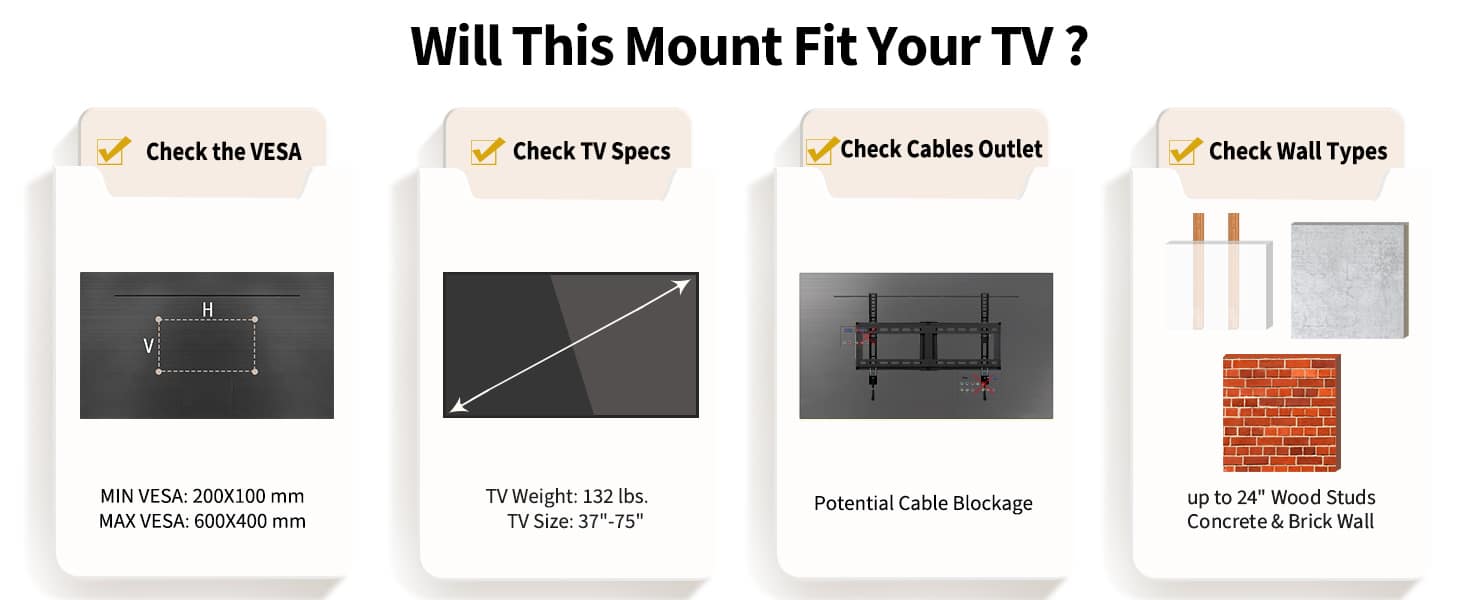 75 TV mount