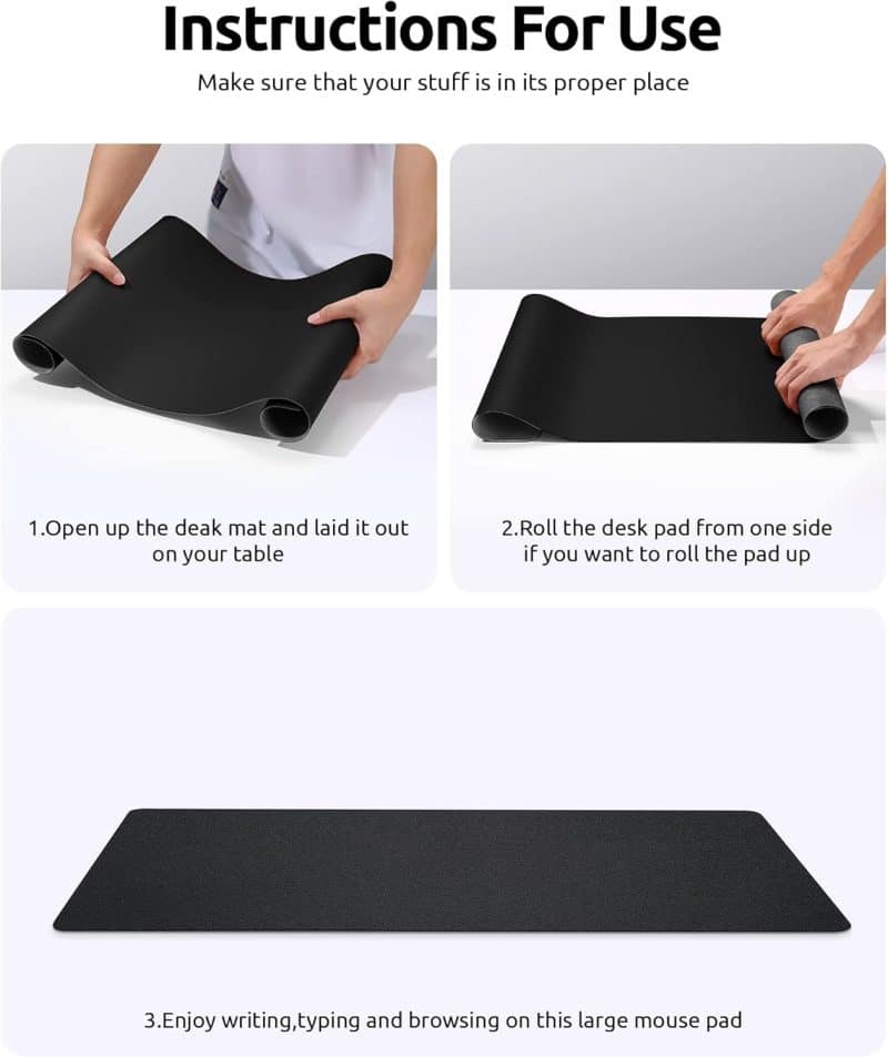 YSAGi Leather Desk Pad Protector - Image 19