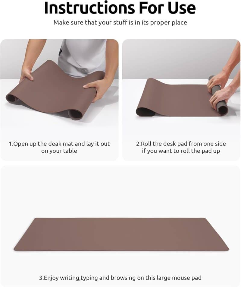 YSAGi Leather Desk Pad Protector - Image 166