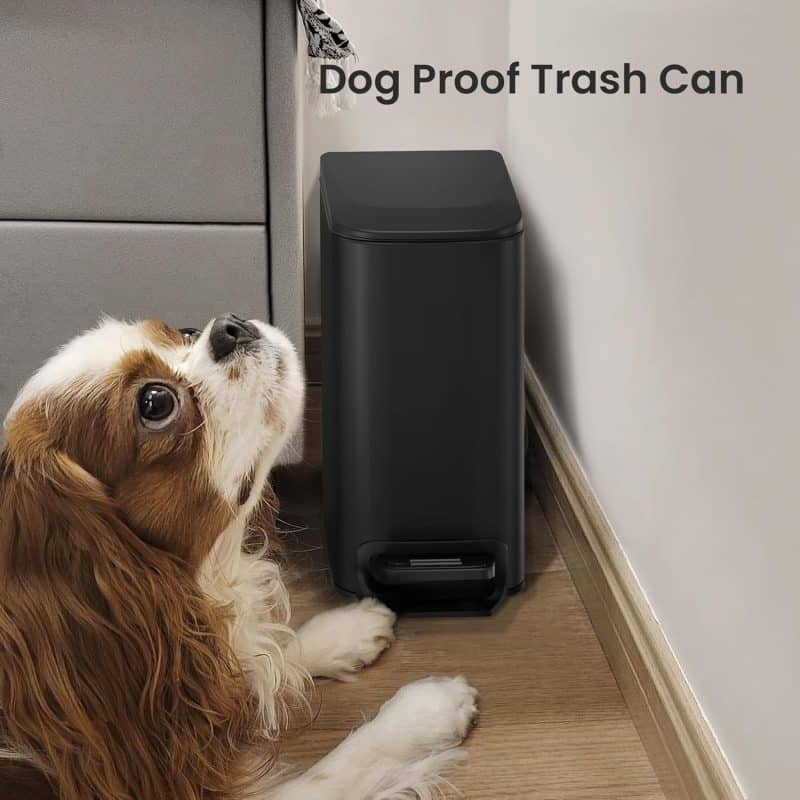Cesun Slim Bathroom Trash Can with Lid - Image 7