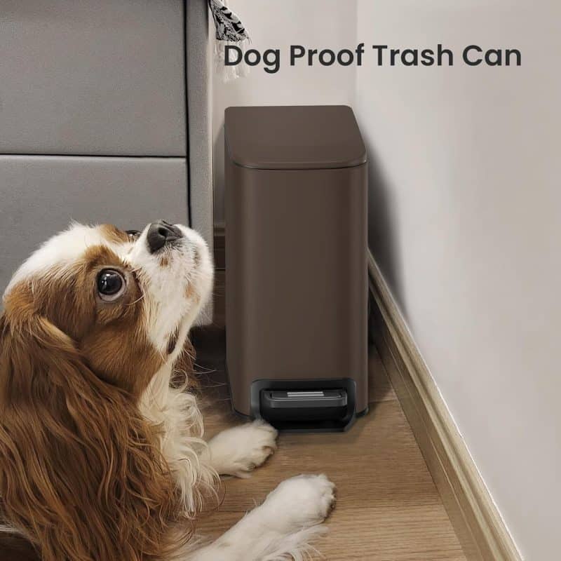 Cesun Slim Bathroom Trash Can with Lid - Image 15