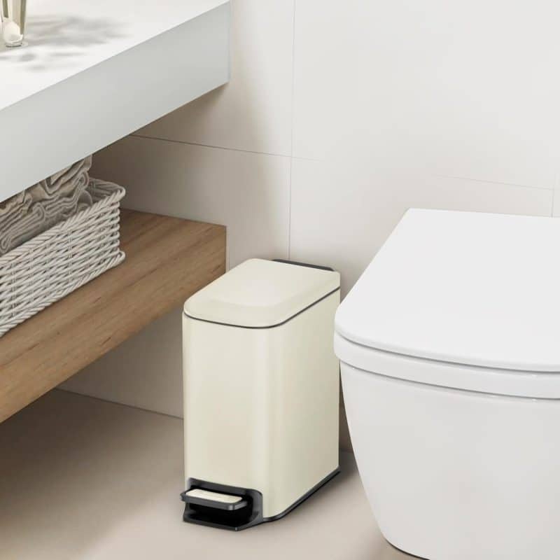 Cesun Slim Bathroom Trash Can with Lid - Image 47
