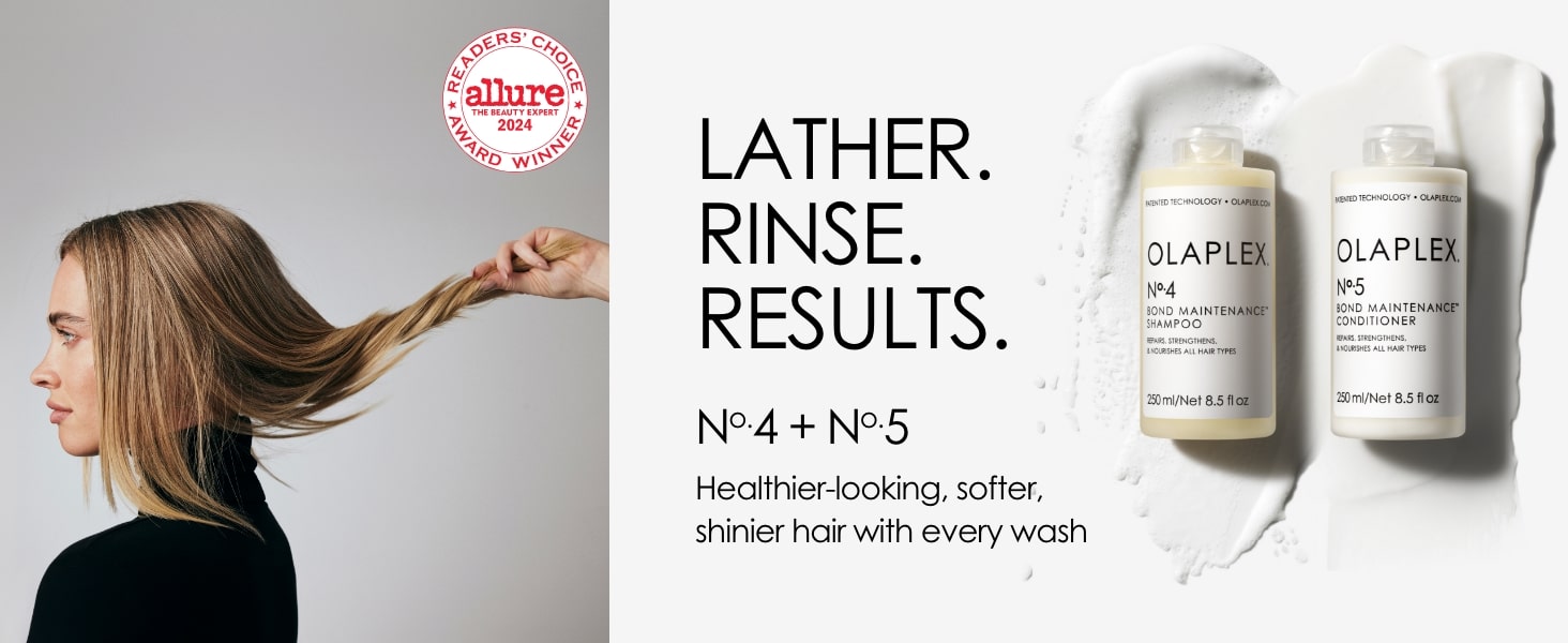 No.4 + No.5 Healthier-looking, softer, shinier hair with every wash