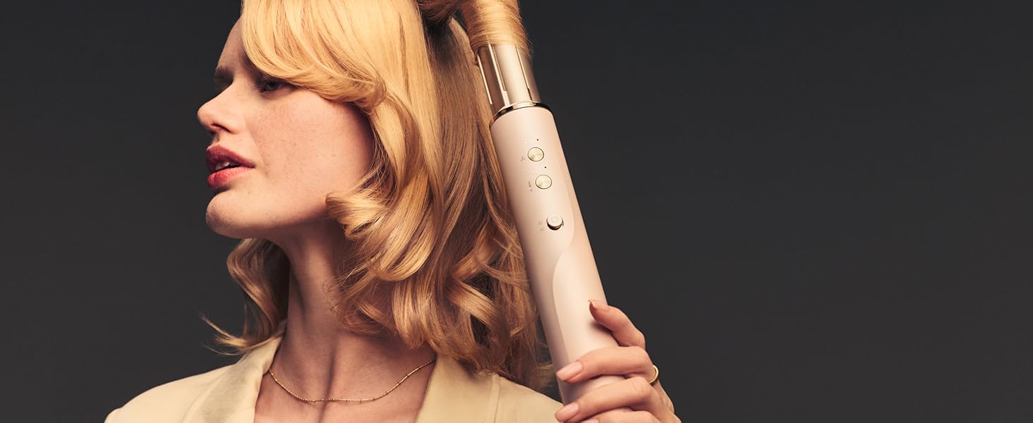 Style high-gloss blowouts and long-lasting curls with zero heat damage. *