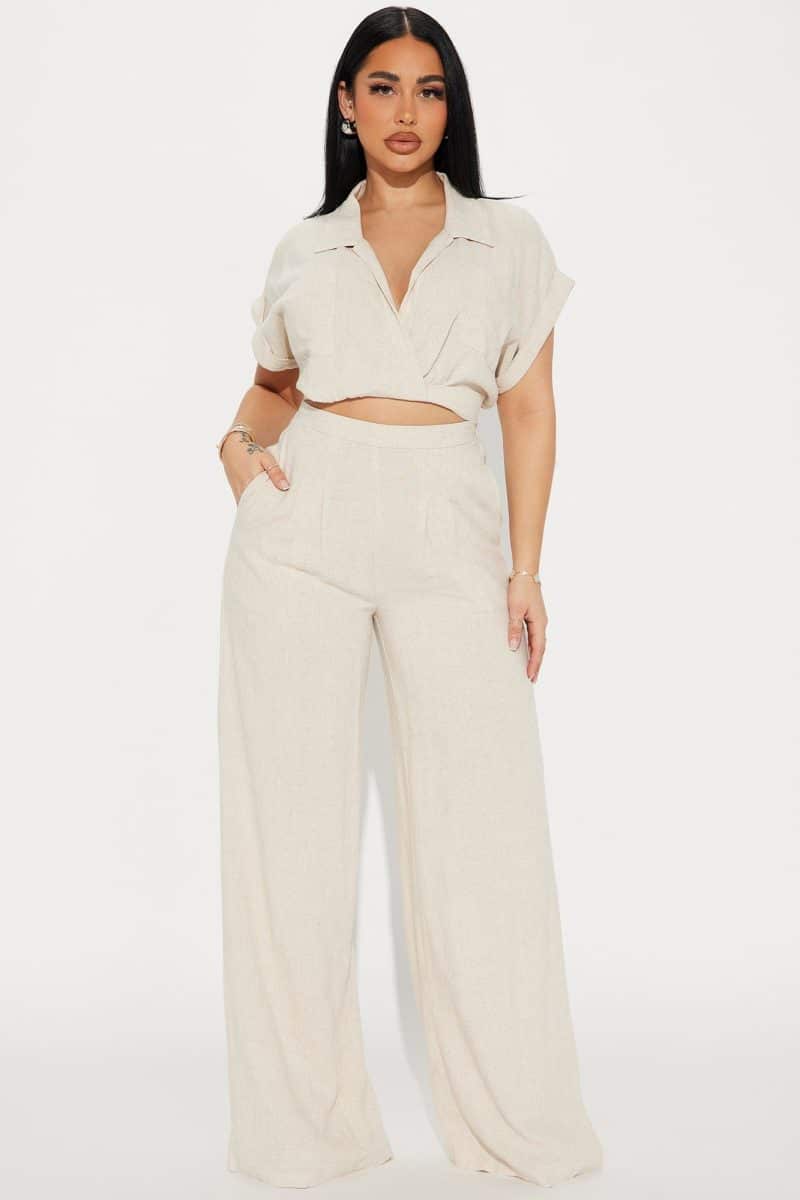 Fashion Nova Andrea Linen Pant Set - Image 20